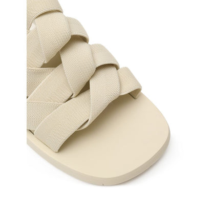 Beige Fabric Slipper