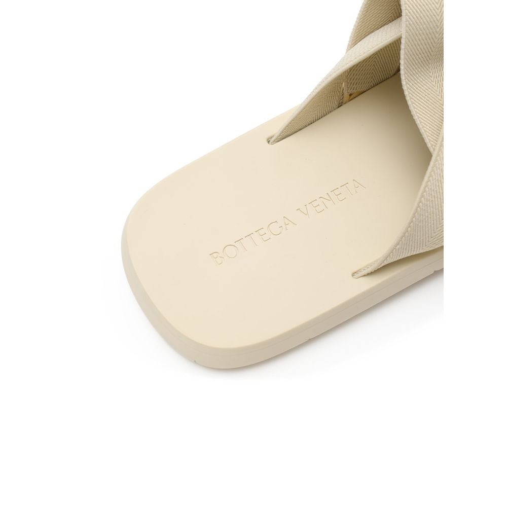 Beige Fabric Slipper