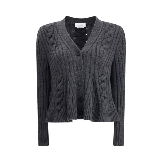 Peplum Cable Cardigan