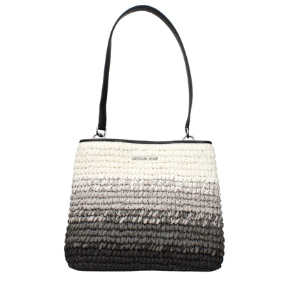 Black Raffia Shoulder Bags