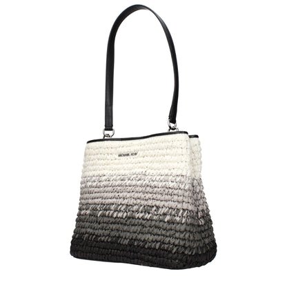 Black Raffia Shoulder Bags