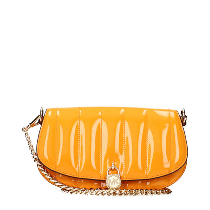 Orange Leather Crossbody Bags