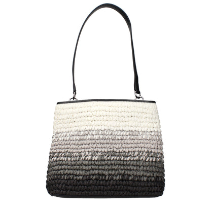 Black Raffia Shoulder Bags