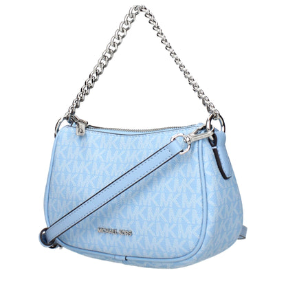 Light Blue Fabric Handbags